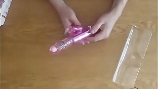 Girlfriend Fucking Tight Pussy With Rabbit Vibrator